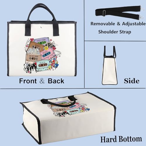 WZMPA Korean Group Fans Tote Bag Concert Fans Gift South Korea Singer Reusable Grocery Bag Concert Merchandise - color: My Name-tb