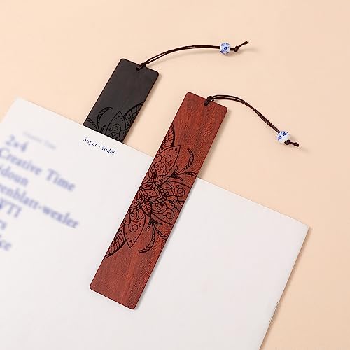 4 pcs Book Marks Set, Boho Book Markers, Bookmarks for Men Women Book Lovers Bookworm (Mandala Set) - style: Mandala Set
