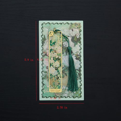 Bookmarks, Golden Oil Painting Theme Gift, Adults, Teens, 1 Pack - style: White rose