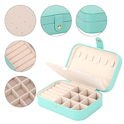 Jewelry Box, Travel Jewelry Organizer Small Jewelry Storage and Organizers - color: green