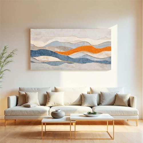 Abstract Stripe Canvas Wall Art Decor For Living Room Prints 20"X 40" - color: LAI-11E, size: 40"L x 20"W