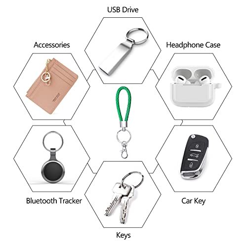 ID Card Badge Holder Key Chain with Metal Keyring, Plastic Slide Open with ID Window for Women Men Girls Students,reen Plant Colorful - color: Colorful Plant