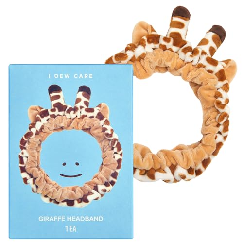 I DEW CARE Giraffe Face Wash Headband, Animal Head Band, Soft & Fuzzy - color: 06 Giraffe Headband