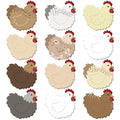 Yinder 24 Pads Chicken Sticky Notes Kawaii Self Adhesive Memo Pads Bulk - color: Multicolor, size: Chicken