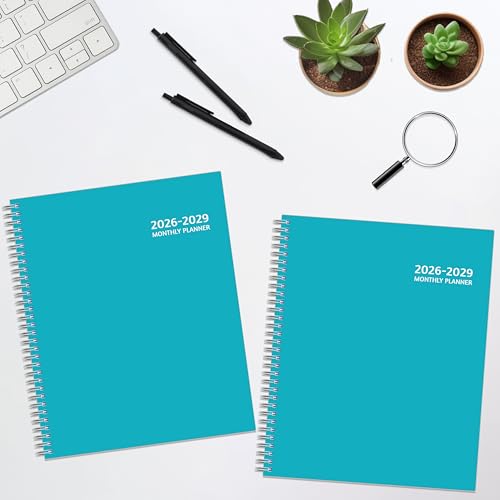 Monthly Planner 2026-2029, 36 Months Calendar Planner 2026-2029 from Jul 2026 – Jun 2029, 8.5'' x 11'' with Ruled Spread, Flexible Cover, Spiral Wirebound, Pocket, Coated Tabs, Notes ＆ Habit Tracker