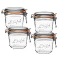 Le Parfait Super Terrine 500ml (16oz) Glass Canning Jar, Wire Bail Lid, 4PK - color: 500ml (Set/4)
