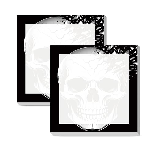 Sticky Notes 3x3 Inches, Cute Self-Stick Note Pads, Funny Memo Pads, Easy to Post Sticky Notes for Office, Home & Notebook Cool Skull - color: Cool Skull