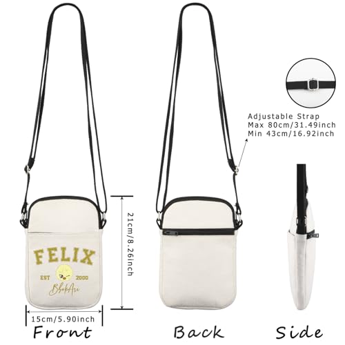 WCGXKO Korean Pop Gift Korean Group Merch Boys Group Est 1999 Dwaekki Crossbody Bag for Pop Music Lover - color: 2000bbokari Cr