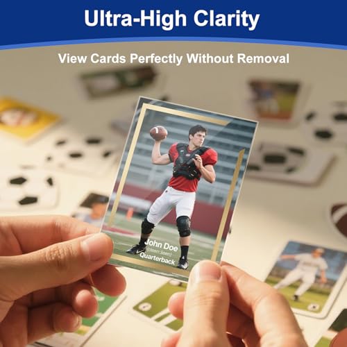 400 Pcs Soft Trading Card Sleeves, Top Loading Penny Card Sleeves for Standard Cards 2.5" X 3.5"，Ultra-Clear Card Protector for Game Cards, Baseball,Sports Cards,Mini Photos