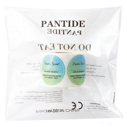 PANTIDE 500 Count Freshiess Scent Care Instruction Stickers (Green Blue) - color: Freshiess Green Blue