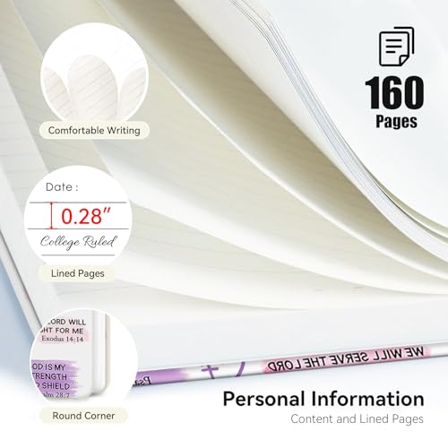 Lined Spiral Journal Notebook for Work A5, 160 Pages, I am A Child of God - color: Good