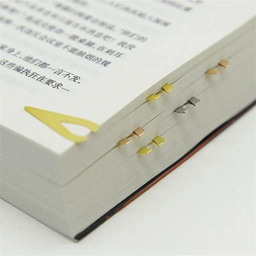 Leadigol 3 Boxes Metals Bookmarkers,Book Page Markers Arrow,36Pcs Book Marker Clip,Book Darts Line Markers Mixed Metals Bookmarkers Thin Line Book Markers