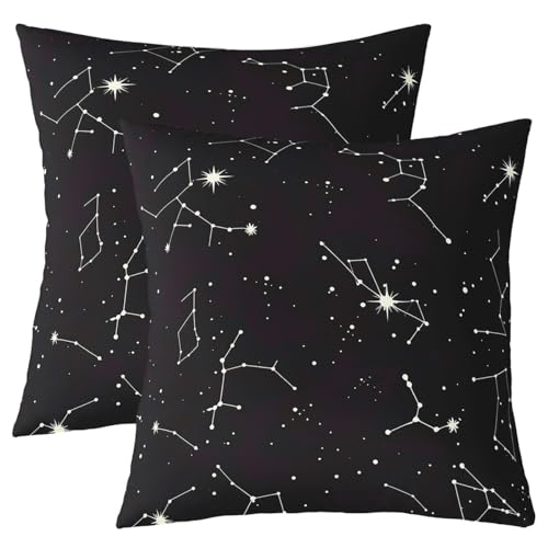 Feelyou Outer Space Constellation Throw Pillow Cover 1 Piece 16"x16" - color: Multi 06, size: 16" x 16" (Pack of 1)