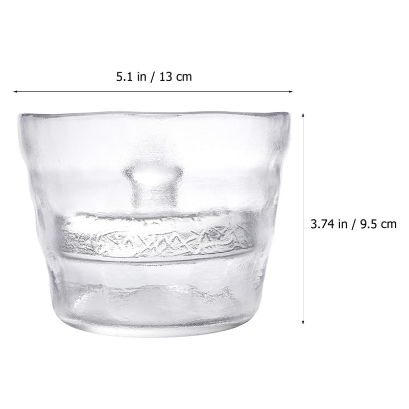PRETYZOOM 650ml Glass Pickle Vegetable Jar round Heavy Duty Storage Tank