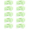 10 Pack Mint Green Soft Spa Headbands Bulk for Women Girls - color: Green