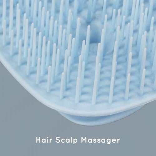 ecoed Scalp Massager Shampoo Brush, Scalp Scrubber & Exfoliator (Blue) - color: Blue, size: 1PC
