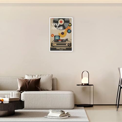 Vintage Japanese Records Poster Retro Music Records Canvas Wall Art Modern Mid Century Vinyl Lover Aesthetic Prints Painting For Home Bedroom Dorm Living Room Wall Decor 12x16in Unframed - color: Multi 04 Unframed, size: 12"L x 16"W