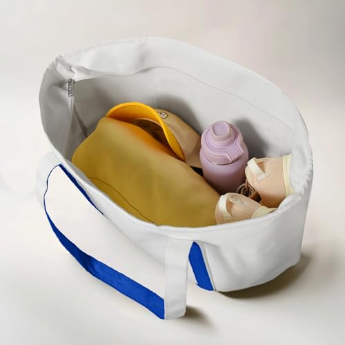 DALIX 23" Premium 24 oz. Cotton Canvas Shopping Tote Bag - color: Royal Blue