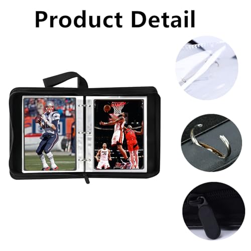 Mini Card Binder, 1-Pocket Super Lightweight Zipper Binder Holds 80+ Trading Cards, Small Cards Binder for TCG, MTG, Sports & Game Cards, Portable Gift for Girls & Collectors (White) - color: White