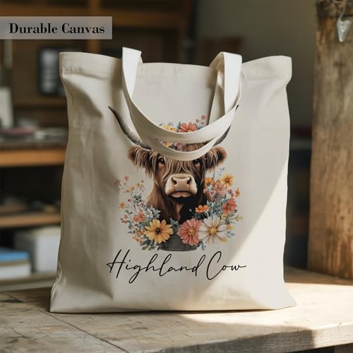 Aesthetic Canvas Tote Bag, Cute Reusable Bags for Women with Inner Pocket - color: Orange