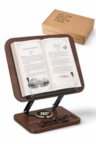 Adjustable Book Stand, Book Holders for Reading Hands Free