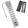 Peacoblue Bible and Pattern Metal Bookmark, Book Mark for Readers - style: Bible and Pattern