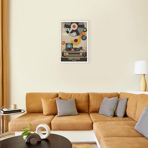 Vintage Japanese Records Poster Retro Music Records Canvas Wall Art Modern Mid Century Vinyl Lover Aesthetic Prints Painting For Home Bedroom Dorm Living Room Wall Decor 12x16in Unframed - color: Multi 04 Unframed, size: 12"L x 16"W