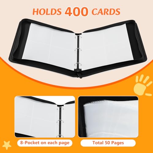 Premium Trading Card Binder, 4 Pocket Trading Card Binder for Pokemon TCG - color: Red, size: Large
