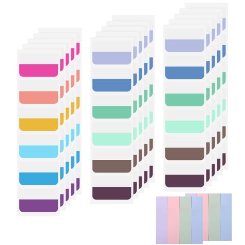 Sticky Index Tabs & Sticky Notes Combo Set, Assorted Sizes & Colors, Self-Adhesive Page Markers for Office, School & Home Organization (Vibrant_2000) - color: Vibrant_2000