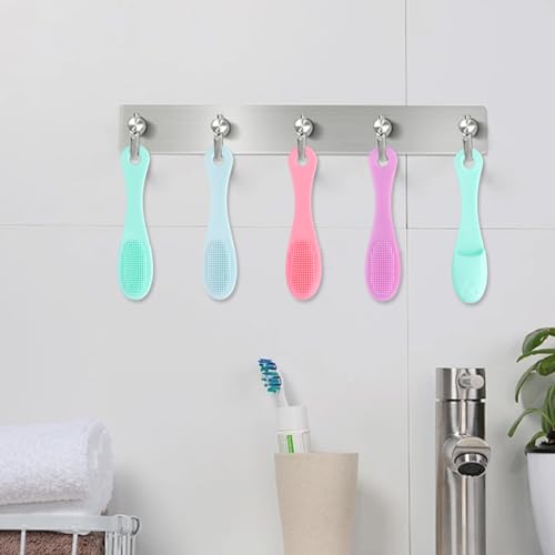 8 Pack Pore Brush for Face, Nose Scrubber for Removing Blackhead, Silicone Manual Facial Scrubber