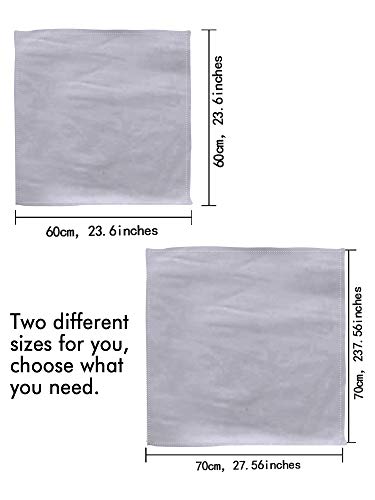 SATINIOR Square Neck Scarf Women - color: Grey, size: 23.6 x 23.6 inches