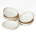 famiware Soy Sauce Dish, 2.1oz Dipping Bowl Set of 6, Cappuccino White - color: Cappuccino White, size: 6pcs