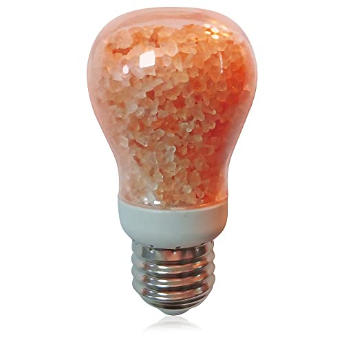 Himalayan Glow 60-Watt Salt Light Bulb - 1 Count, Dimmable, Fits Most Salt Lamps, Warm Ambiance, Room Decor, Home Decor, Energy Efficient, Long Lasting, Relaxation, Gift - style: LED Salt light bulb (Pack of 1)