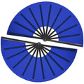 Maitys 2 Pack Foldable Fans for Rave Dancing,Dark Blue,Simple Pattern - color: Dark Blue, style: Simple Pattern