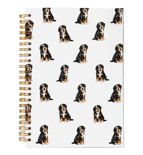 VNWEK Bernese Mountain Dog Gifts Spiral Notebook Journal 5.5x8.3 Inch - color: Bernese Mountain