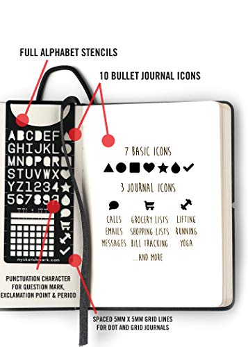 Journal Bookmark: Stainless Steel Journal Bookmark Stencil