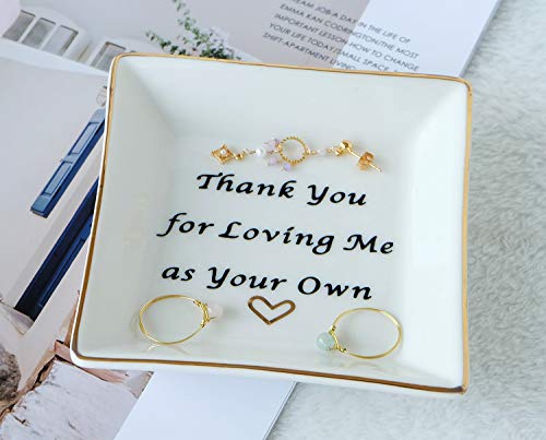 Stepmom Gifts Ring Dish Mother in Law Jewelry Tray Thank You Present - color: Mother in law