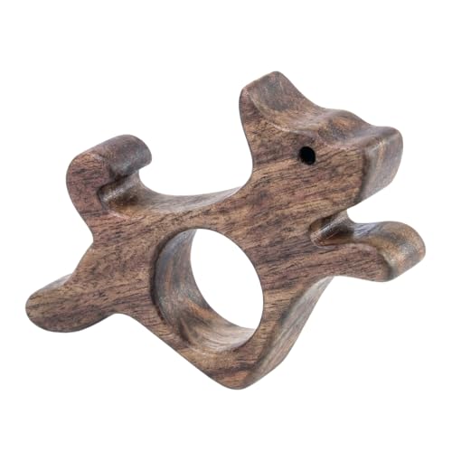 Small Dog Book Page Holder, Walnut Wood Thumb Bookmark for Reading, Smooth Finish Book Holder - Ideal Book Lover Gifts for Women, Bookish Gifts & Reading Accessories - size: Small