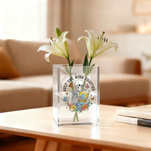 Just One More Chapter Halloween Acrylic Pen Pencil Holder for Desk - color: Transparent32