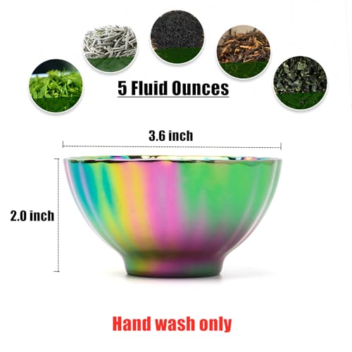 Jianzhan Tenmoku Tea Cup with Lotus, 5 oz