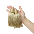 2Pcs Key Tassel with Loop DIY Handmade Craft Accessories - color: Mix Beige