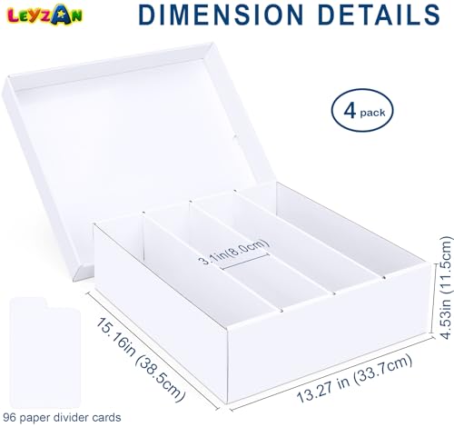 Trading Card Storage Box, 4-Pack Bulk Card Storage for MTG Sports Cards - color: 4 PACK