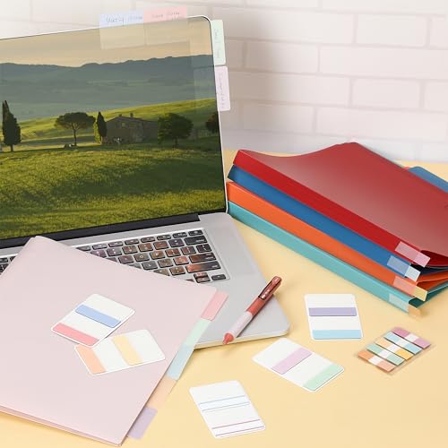 Mr. Pen- Sticky Index Tabs, 500 pcs, 21 Sets, Pastel - color: Pastel