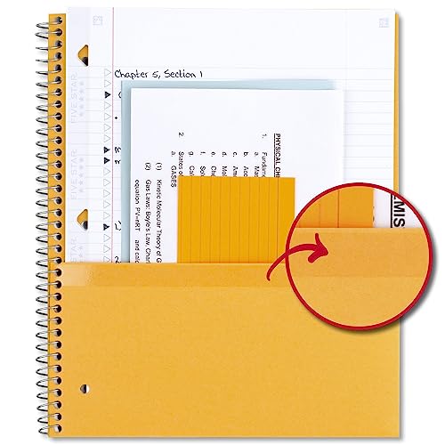 Five Star Spiral Notebook + Study App, 5 Subject, College Ruled Paper, Fights Ink Bleed, Water Resistant Cover, 8-1/2" x 11", 200 Sheets, Black (72081) (Pack of 2) - color: Black, size: 1 Count (Pack of 2)