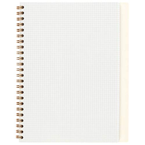 Maruman Septcouleur Spiral Notebook, 200 Pages, A5 3mm Grid, Yellow - color: Sunny Yellow, size: 8.35" x 6.22"