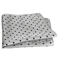 Royal Silk Polka Dot Pocket Square - 17" Handkerchief - 12mm Silk Twill - 100% Silk - color: Grey