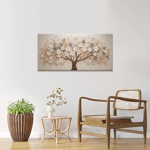 Modern Tree Of Life Canvas Wall Art Decor For Living Room Print 20"×40" - color: LAI-12C, size: 40"L x 20"W