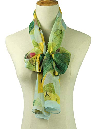 PANTONIGHT Long Chiffon Sheer Scarf Gradient Shaded Colors Lightweight Scarf For Womens - color: Col 752