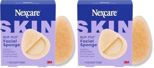 Buf-Puf Gentle Facial Sponge | Dermatologist Developed | Exfoliating | Reusable | 2 Pack - size: 2 Pack