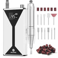 Professional Electric Nail Drill 45000RPM Cordless Nail File - color: White